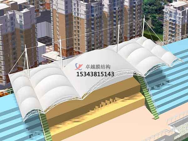 吳忠市體育場膜結(jié)構(gòu)罩棚/籃球、羽毛球、網(wǎng)球場地設(shè)計【公司直銷】?? ?